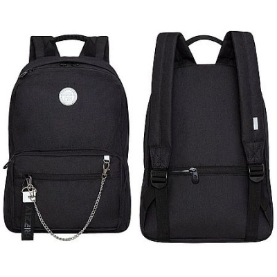 Большое фото товара - Рюкзак молодежный RXL-321-2/1 черный 27х38х14 см GRIZZLY, 12-211056. Вариант №1