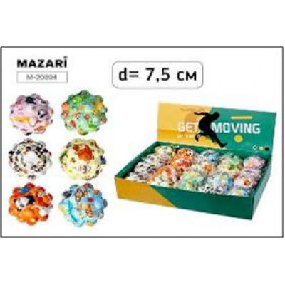 Большое фото товара - Игрушка-антистресс диаметр "МЯЧ" 7,5 см M-20604 Mazari, 12-211196. Вариант №1