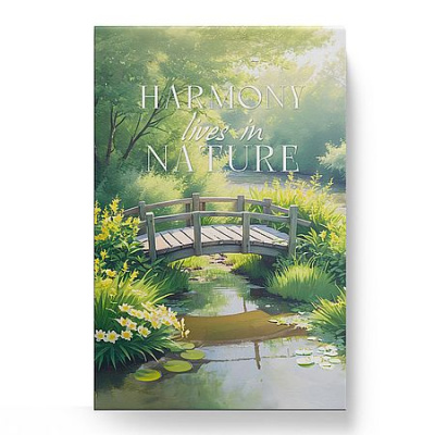 Большое фото товара - Блокнот А5 40л клетка на склейке "Утренний пейзаж.2" БСК540479 Listoff, 12-211575. Вариант №1