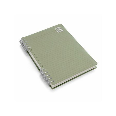 Большое фото товара - !КЛИК Блокнот-конструктор на пластиковых кольцах  А5 80л клетка "КЛИК. Фисташковый"  БКПКП80504 Listoff, 12-213656. Вариант №1