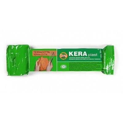 Большое фото товара - Глина для лепки в вакуумной упаковке Keraplast 300гр. терракотовая 131709 Koh-I-Noor, 12-29243. Вариант №1