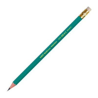 Большое фото товара - Карандаш пластиковый "Эволюция"/Evolution" с ластиком 655HB, 880332 BIC, 12-34122. Вариант №1