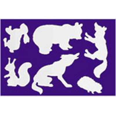 Большое фото товара - Трафарет "Лесные звери" 9С 446-08 Луч, 12-343. Вариант №1