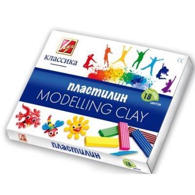 Большое фото товара - Пластилин  18цв 360 гр. "Классика" 20С 1330-08 Луч, 12-43250. Вариант №1