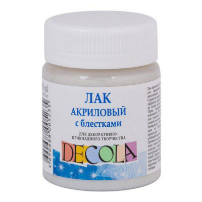 Большое фото товара - Лак акриловый с блестками "Декола" 50мл 5828958 Невская палитра, 12-74088. Вариант №1