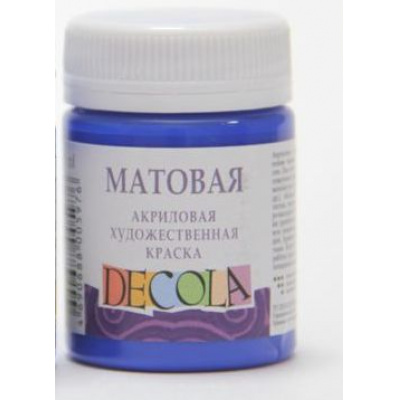 Большое фото товара - Акриловая краска матовая "Декола" 50мл Ультрамарин 14328511 Невская палитра, 12-86660. Вариант №1