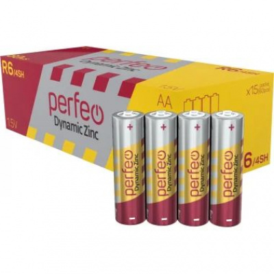Большое фото товара - Элемент питания R06  4SH PERFEO Dynamic Zinc (60/1200), 12-87606. Вариант №1