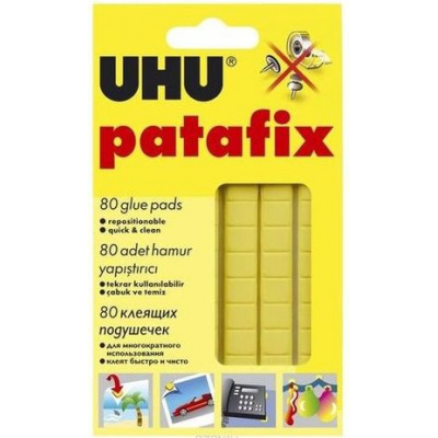 Большое фото товара - Клеящие подушечки 80 шт. "УХУ/UHU" желтые 44390/48763 UHU, 12-88275. Вариант №1