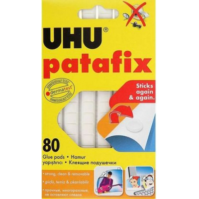 Большое фото товара - Клеящие подушечки 80 шт. "УХУ/UHU" белые 48810/39125 UHU, 12-88276. Вариант №1