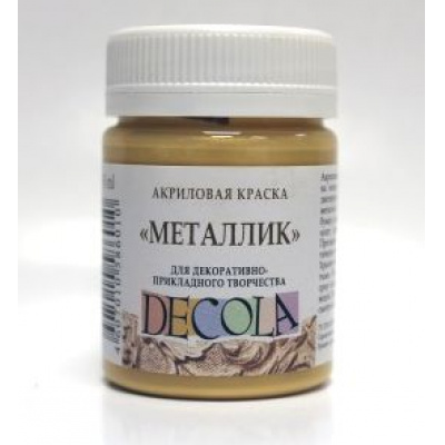 Большое фото товара - Акриловая краска металлик "Декола" 20 мл Золото инков 4926969 Невская палитра, 12-95116. Вариант №1
