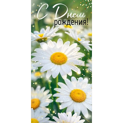 Большое фото товара - 30002185 С Днем рождения! (конверт для денег, текст), (ИмперияПоздр), 13-1018632. Вариант №1