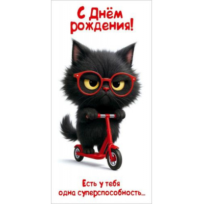 Большое фото товара - 50002597 С Днем рождения! Есть у тебя одна суперспособность.. (конверт для денег, текст), (Праздник), 13-1018799. Вариант №1