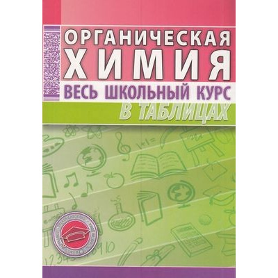 Большое фото товара - Весь школьный курс в таблицах. Органическая химия (Литвинова С.А.,Манкевич Н.В.), (Кузьма, 2018), Обл, c.384, 13-346970. Вариант №1