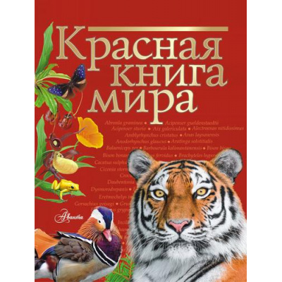 Большое фото товара - Красная книга мира (Пескова И.М.,Молюков М.И.), (АСТ, Аванта, 2025), 7Б, c.280, 13-814182. Вариант №1