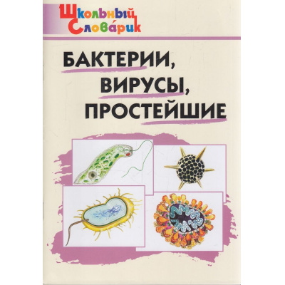 Большое фото товара - ШкольныйСловарикФГОС Бактерии, вирусы, простейшие (Петрушина Е.С.), (ВАКО, 2022), Обл, c.64, 13-914188. Вариант №1