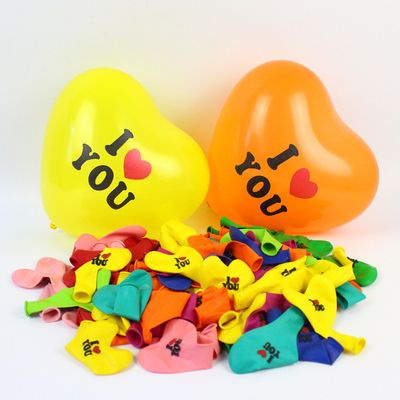 Большое фото товара - Шар воздушный 12" Сердце I Love you (стандарт, ассорти) QQ2039, (Xiongxian Meizhihai Latex Products Co., Ltd), 13-935426. Вариант №1