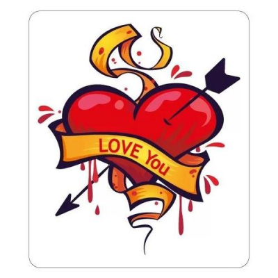 Большое фото товара - 151102346 Виниловый магнит "LOVE YOU", (Хорошо), 13-958611. Вариант №1