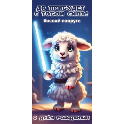 Большое фото товара - 1804479 С Днем рождения! (конверт для денег, текст), (Праздник), 13-959059. Вариант №1