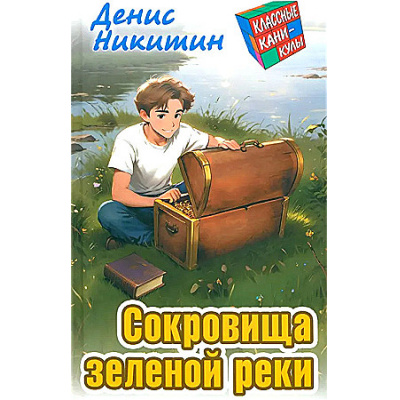 Большое фото товара - КлассныеКаникулы Никитин Д. Сокровища зеленой реки  (приключенческая повесть), (Литера Гранд,Книжный дом, 2024), 7Бц, c.256, 13-969775. Вариант №1