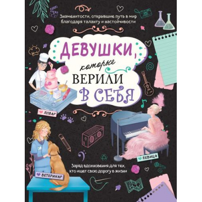 Большое фото товара - ВдохновляющиеКнигиДляДевчонок Соррентино Д. Девушки, которые верили в себя. Твоя творческая книга, (Эксмо, 2024), Инт, c.80, 13-985142. Вариант №1