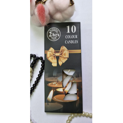 Большое фото товара - Свеча чайная (набор 10 шт., белая) 71488, (Yiwu Yibotong Trade Co., Ltd), 13-997148. Вариант №1